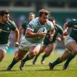 découvrez comment la montée en ligne rapide des trois-quarts centre augmente la pression défensive au rugby, renforçant la défense et perturbant les attaques adverses.